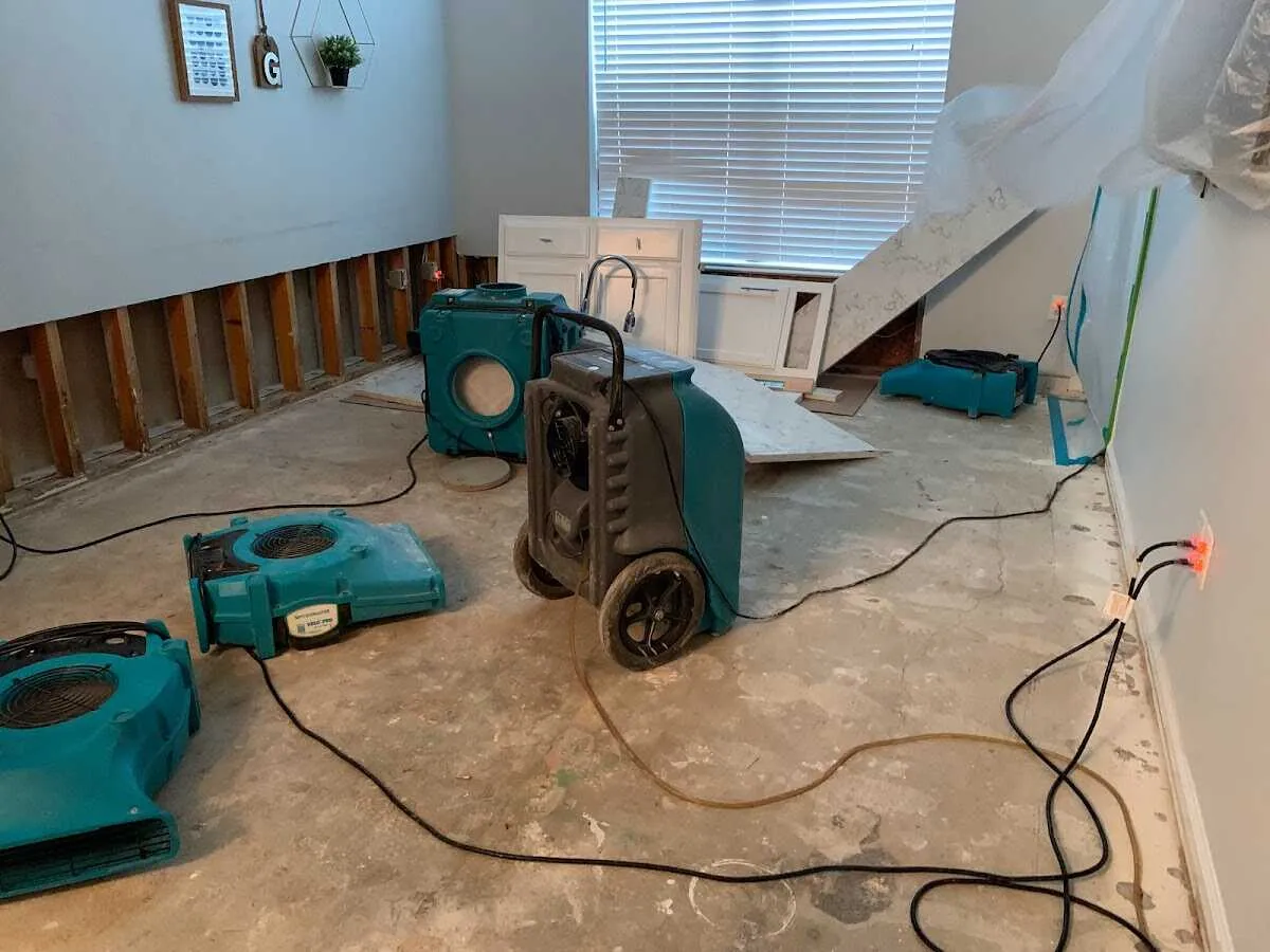 Dehumidifier in flood-cut room for Water Extraction & Removal in Philipstown